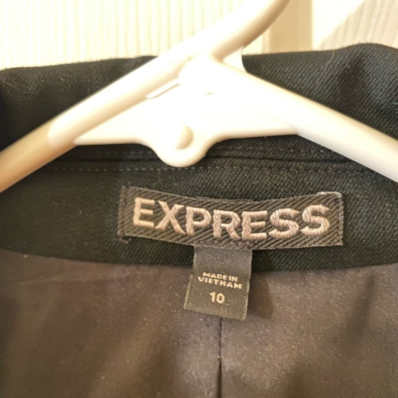 Express Black 3/4 Sleeve Blazer - Picture 4 of 4